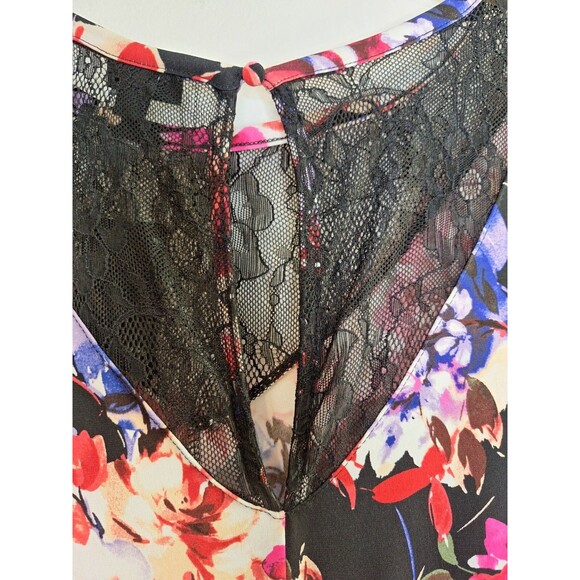 TORRID Floral Midi Skater Dress Plus Sz 2x Studio Knit Lace Whimsigoth Mature - Picture 12 of 15